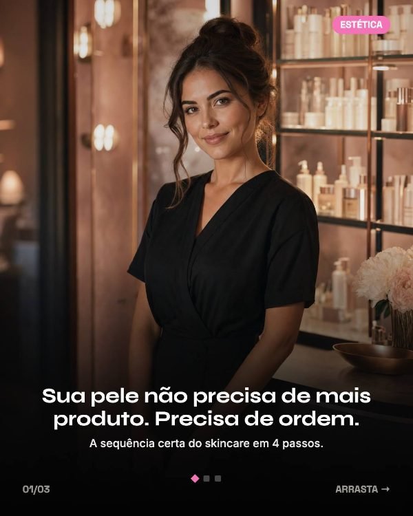 Capa do template Beleza e Estética da CarrosseIA