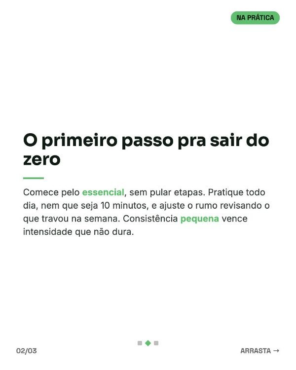 Slide de conteúdo do template Nutricionista
