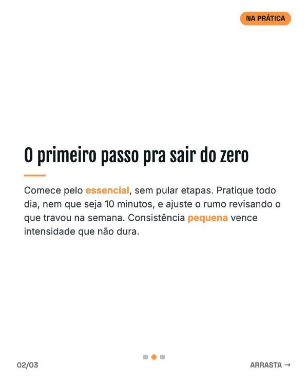 Slide de conteúdo do template Turismo